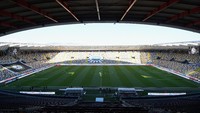 Suasana hening juga terjadi dalam laga antara Udinese vs Fiorentina di Stadio Friuli, Senin (9/3/2020) dini hari WIB. Alessandro Sabattini/Getty Images.