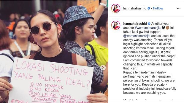Unggahan Hannah Al Rashid