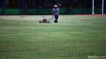 Merawat Rumput Lapangan Sepakbola Blok S