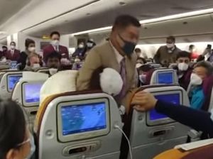 Batuk ke Pramugari, Penumpang dari China Diringkus