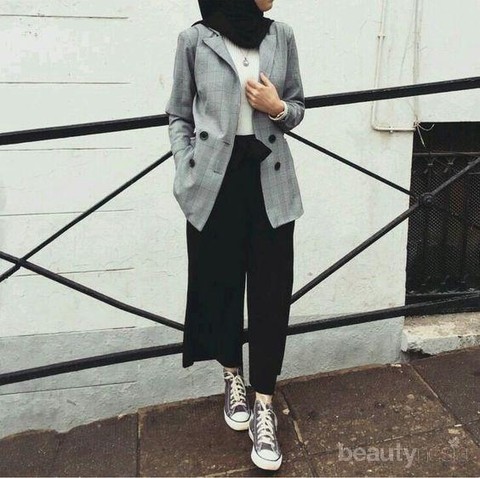 Outfit hijab outlet sneakers