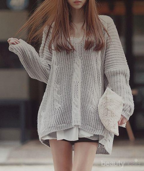 Sweater oversize sale korea