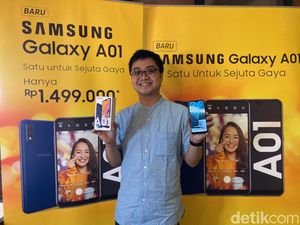 Galaxy A01 Bawa Kamera Belakang Ganda Dilepas Rp 1 Jutaan