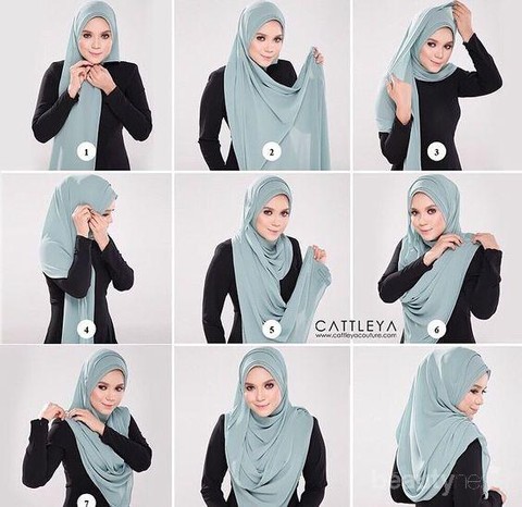 Ini Tutorial Hijab Kasual Yang Menutup Dada Dan Cocok Dipakai Kuliah Karena Terlihat Santai