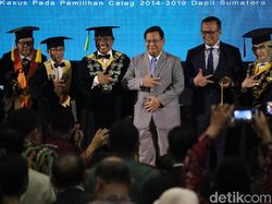 Prabowo Subianto Hadiri Sidang Doktor Edhy Prabowo