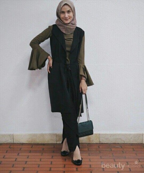Ootd Hijab Baju Hijau Army Cocok Dengan Jilbab Warna Apa | Jilbab Gallery