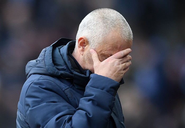 BIRMINGHAM, ENGLAND - FEBRUARY 16: Jose Mourinho, Manager of Tottenham Hotspur reacts prior to the Premier League match between Aston Villa and Tottenham Hotspur at Villa Park on February 16, 2020 in Birmingham, United Kingdom. (Photo by Michael Regan/Getty Images)