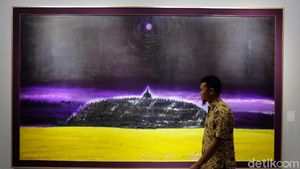 Merenungi Lukisan Banjir hingga Emas Papua di Lukisan Srihadi Soedarsono
