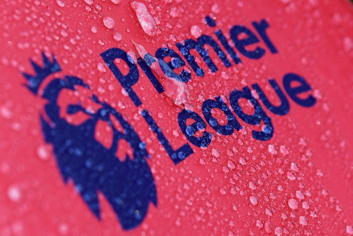 BOURNEMOUTH, ENGLAND - SEPTEMBER 15:  Raindrops are seen on a Premier League logo prior to the Premier League match between AFC Bournemouth and Brighton and Hove Albion at Vitality Stadium on September 15, 2017 in Bournemouth, England.  (Photo by Mike Hewitt/Getty Images)