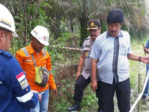 Mortir 100 Kg Ditemukan di Pekanbaru saat Pengerjaan Badan Jalan