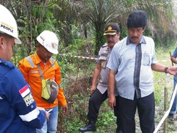 Mortir 100 Kg Ditemukan di Pekanbaru saat Pengerjaan Badan Jalan