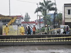 Detik-detik Pipa Gas Bocor di Lokasi Proyek Tol Layang Cakung