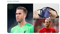 Adrian kalau dilihat dengan seksama dengan kacamata, sebelas dua belas dengan Loris Karius rupanya (Foto: Twitter)
