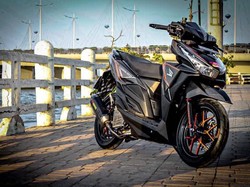 Modifikasi Vario 150 Berlabur Karbon
