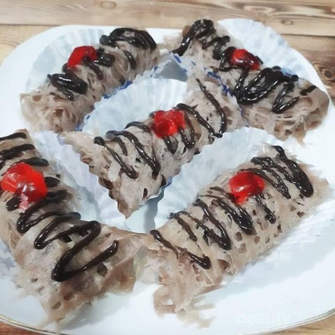  Resep  Akhir Pekan Resep  Roti  Jala  Kekinian dengan Coklat  