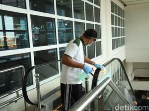 Gencar Waspada Corona, Fasilitas di Bandara Ngurah Rai Bali Disterilkan