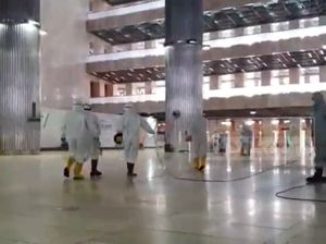 Cegah Persebaran Corona, Mikrofon-Uang Koin di Masjid Istiqlal Disterilkan
