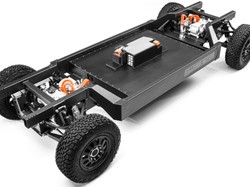 Intip Sasis Truk Listrik, Masa seperti Tamiya Bisa Bongkar Pasang