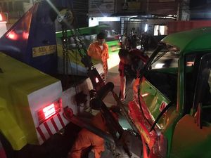 8 Kendaraan Tabrakan di Bogor, Salah Satunya Mobil Polisi