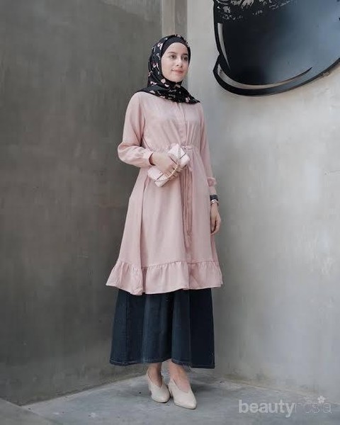 Atasan Utk Rok Prisket Warna Dusty Pink - Warna Jilbab ...