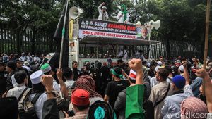 Suasana Terkini Aksi PA 212-FPI di Depan Kedubes India