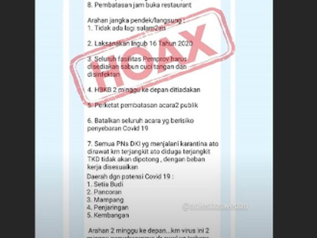 Video: Ada 70 Kasus Hoax Selama Wabah Corona, Terbanyak di Jatim Video: Ada 70 Kasus Hoax Selama Wabah Corona, Terbanyak di Jatim
