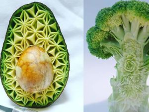 Cantik Banget! Chef Ini Buat Ukiran Alpukat hingga Labu yang Keren