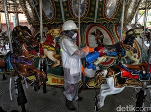 Wajah Sepi Ancol Usai Ditutup Imbas Corona