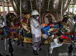 Wajah Sepi Ancol Usai Ditutup Imbas Corona