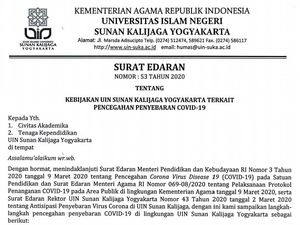 Antisipasi Corona, UIN Yogya Laksanakan Kuliah Online-Wisuda Ditunda Antisipasi Corona, UIN Yogya Laksanakan Kuliah Online-Wisuda Ditunda