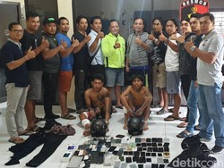 2 Jambret di Denpasar Ditembak Polisi, Ada 43 HP Disita