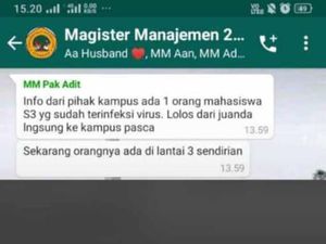 Mahasiswa Untag Surabaya Dikabarkan Positif Corona, Ternyata Hoax