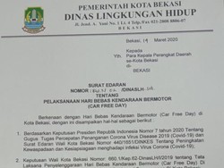 Cegah Penyebaran Corona, Pemkot Bekasi Tiadakan Sementara CFD