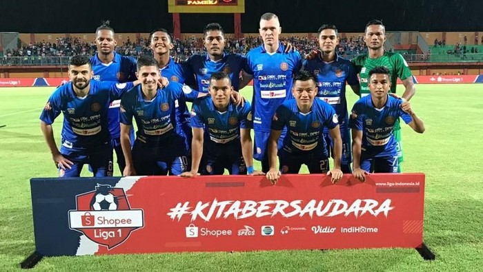 Foto tim Persiraja Banda Aceh saat menghadapi Madura United pada pekan kedua Shopee Liga 1 2020 di Stadion Gelora Ratu Pamelingan, Pamekasan, Selasa (9/3/2020).