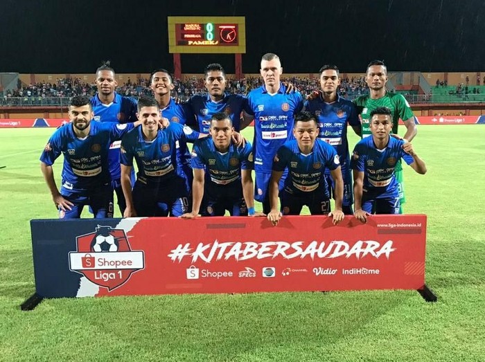 Foto tim Persiraja Banda Aceh saat menghadapi Madura United pada pekan kedua Shopee Liga 1 2020 di Stadion Gelora Ratu Pamelingan, Pamekasan, Selasa (9/3/2020).