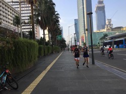 CFD Ditiadakan Antisipasi Corona, Warga Tetap Antusias Olahraga di Bundaran HI