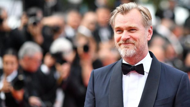 British director Christopher Nolan arrives on May 13, 2018 for the screening of a remastered version of the film 
