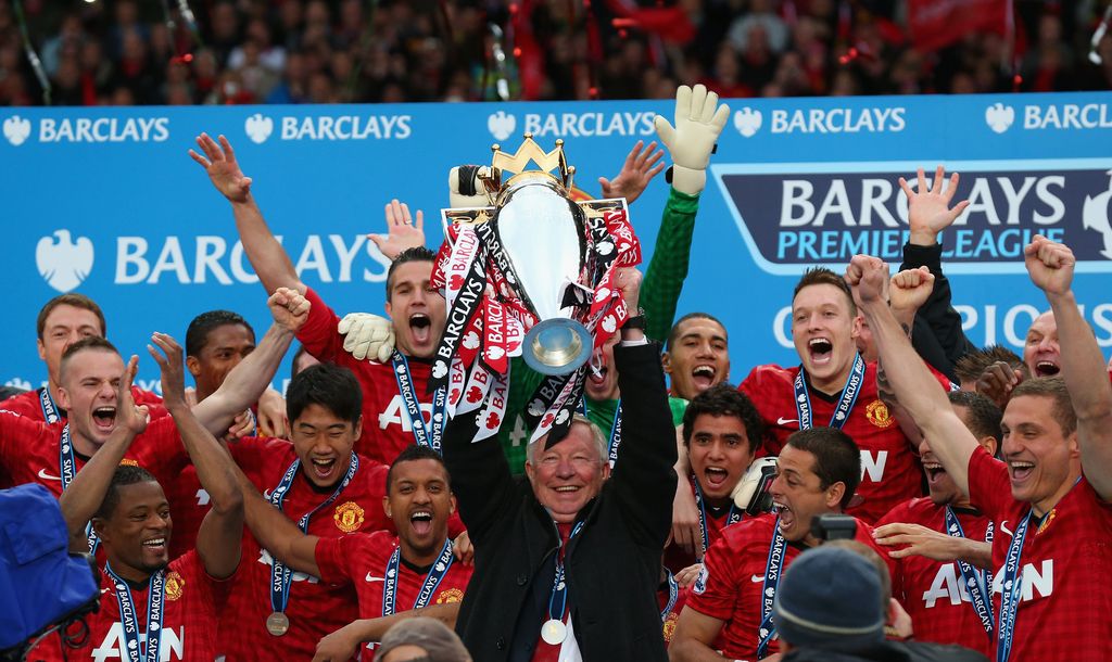 Sir Alex Ferguson punya koleksi 13 trofi Liga Inggris