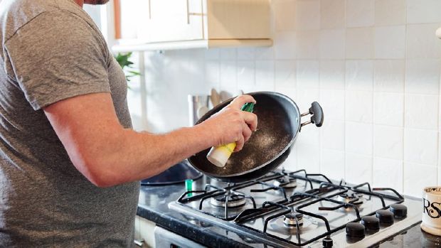 Menggoreng dengan cooking spray