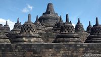 Potret Candi Borobudur yang Sepi Pengunjung