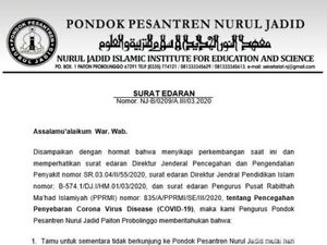 Haul dan Harlah Ponpes Nurul Jadid Paiton Ditunda Dampak Corona