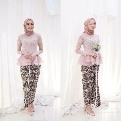 Inspirasi Baju  Kebaya Warna Pink yang Simple Tapi Elegan 