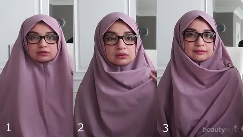 3 Cara Memakai Hijab Syari Simpel Nan Cantik Ala Zaskia Dan Shireen Sungkar