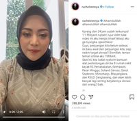 Salut, Rachel Vennya Galang Donasi Lawan Corona Rp1 M Kurang dari 24 Jam