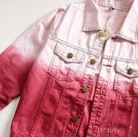 jaket denim pink
