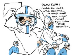 Ucapan Terima Kasih Komikrukii pada Tim Medis Lewat Ilustrasi