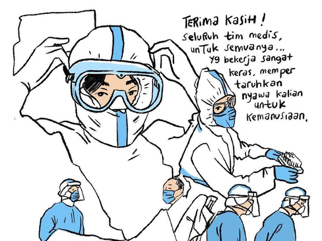 Ucapan Terima Kasih Komikrukii pada Tim Medis Lewat Ilustrasi Ucapan Terima Kasih Komikrukii pada Tim Medis Lewat Ilustrasi