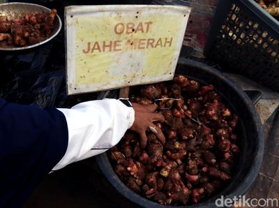 Jahe Merah Bawa Berkah Bagi Pedagang di Tengah Corona