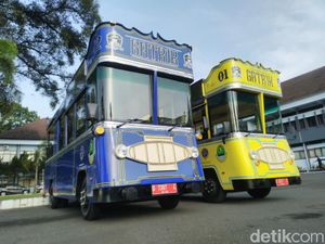 Virus Corona Pandemik, Operasional Bus Wisata Gatrik Ciamis Disetop