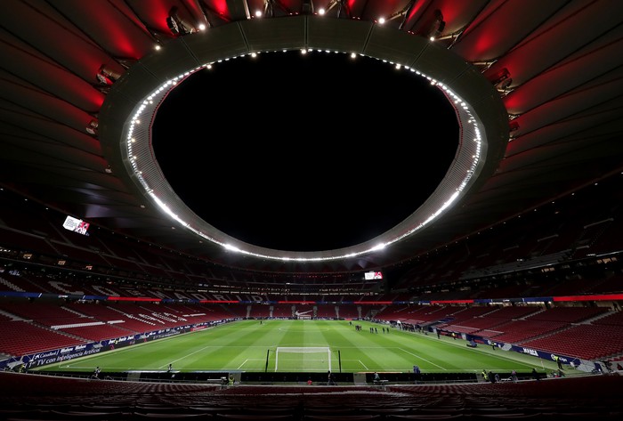 MADRID, SPAIN - FEBRUARY 23: General view inside the stadium prior to the La Liga match between Club Atletico de Madrid and Villarreal CF at Wanda Metropolitano on February 23, 2020 in Madrid, Spain. (Photo by Gonzalo Arroyo Moreno/Getty Images)